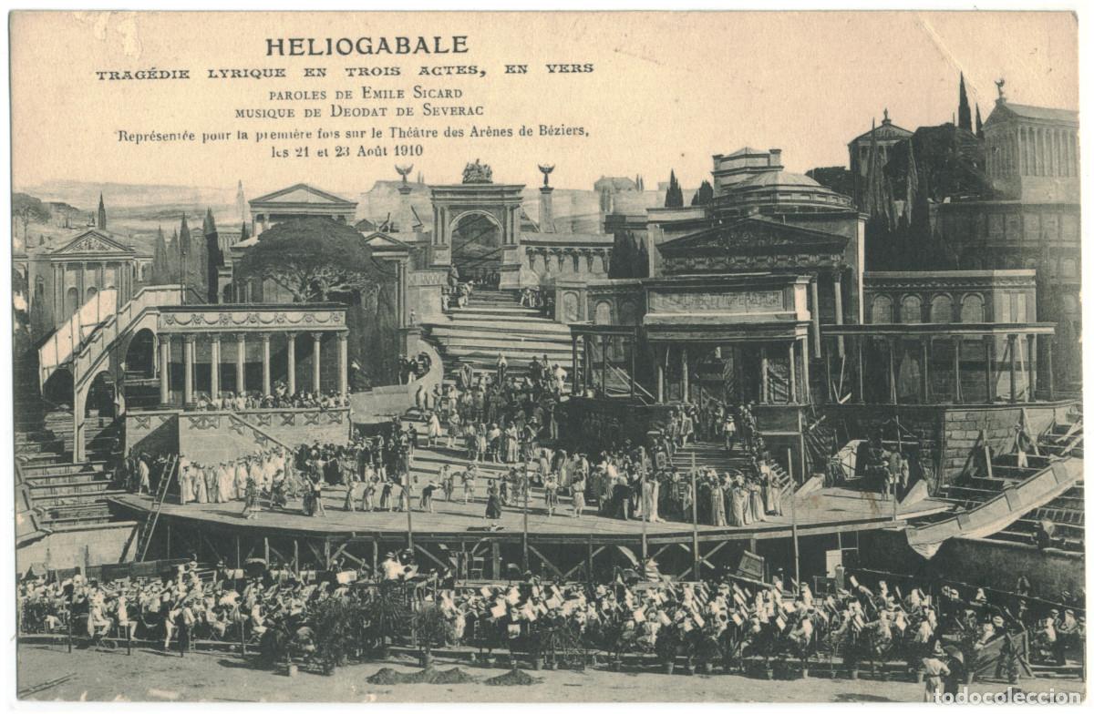 Postales: B&Eacute;ZIERS_Th&eacute;&acirc;tre des Ar&egrave;nes & 'Heliogabale'_Sin datos / Teatros romanos Galia