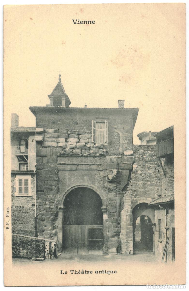 Postcards: VIENNE_Th&eacute;&acirc;tre antique_B. F / Teatros romanos Galia