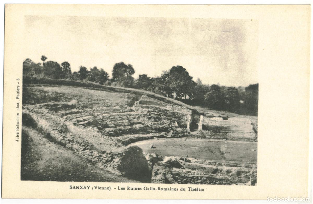 Postcards: SANXAY (Vienne)_Th&eacute;&acirc;tre Gallo-Romain_Jules Robuchon / Teatros romanos Galia