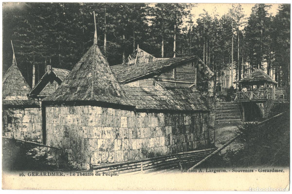 Postales: GERARDMER_Th&eacute;&acirc;tre du Peuple_A. Largeron. 16 / Teatros romanos Galia