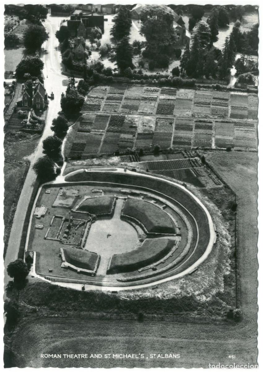 Postales: SAINT ALBANS (England)_Roman Theatre of Verulamium_Gorhambury. 451 / Teatros romanos Europa