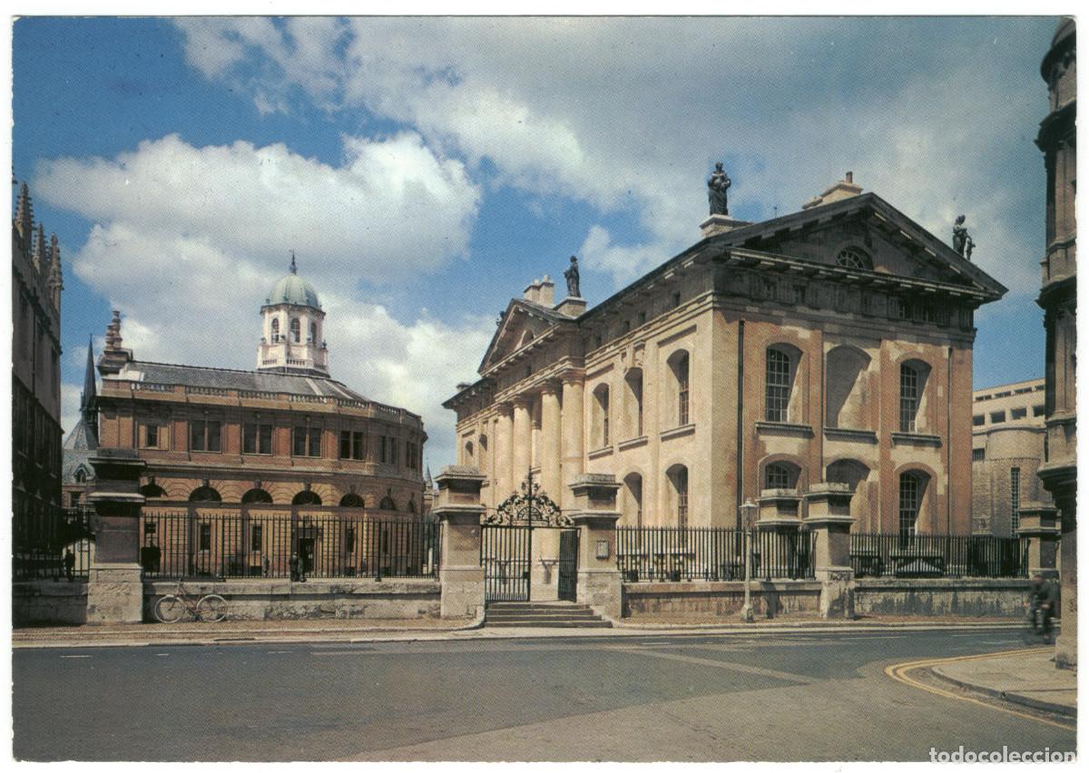 Postales: OXFORD (England)_Sheldonian Theatre & Clarendon Building_J. Arthur Dixon / Teatros antiguos Europa