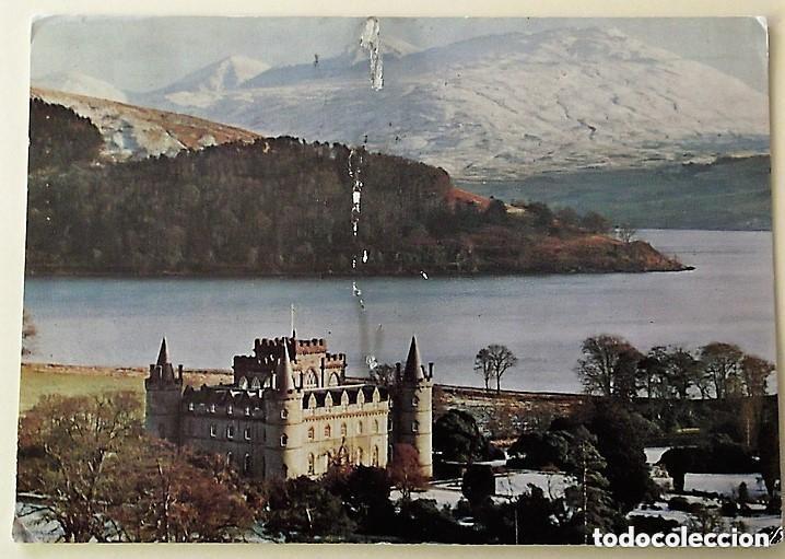 Postales: POSTAL Castillo de Inveraray Escocia Usada con sello. Color.