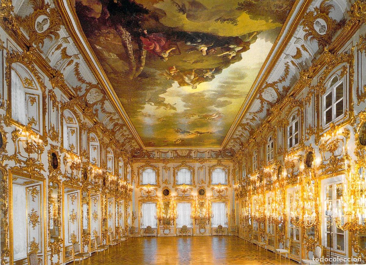 Postales: Postal de la Sala de Baile del Gran Palacio de Peterhof