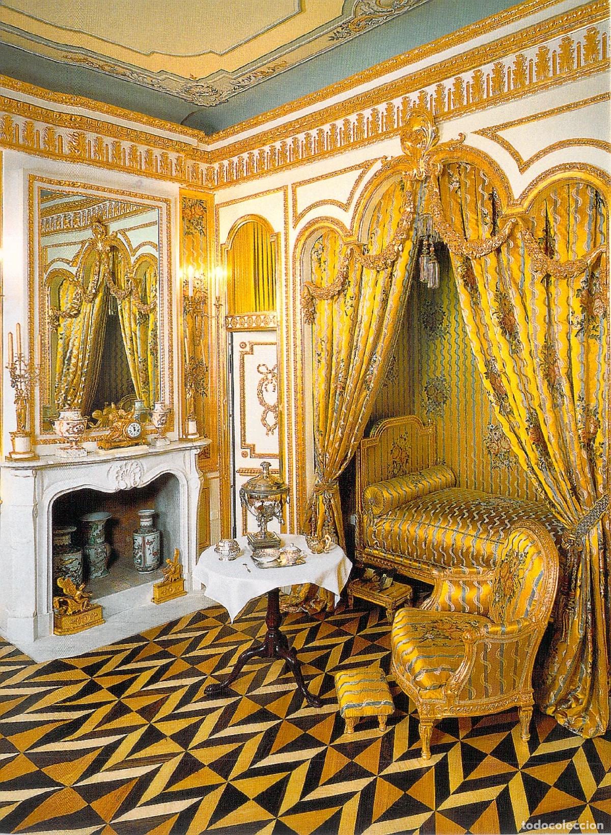 Postales: Postal del Dormitorio de la Emperatriz Catalina II en el Palacio Peterhof