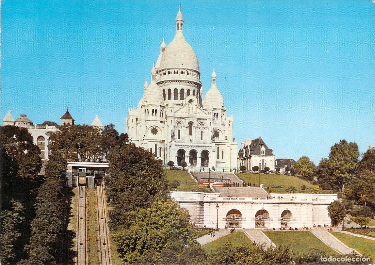Postales: Postal de la Bas&iacute;lica del Sagrado Coraz&oacute;n (Sacr&eacute;-C&oelig;ur) en Par&iacute;s, Francia