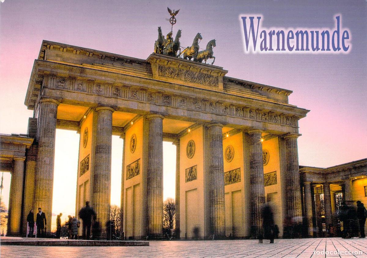 Postales: Postal de la Puerta de Brandeburgo Berl&iacute;n Warnem&uuml;nde Pullmantur
