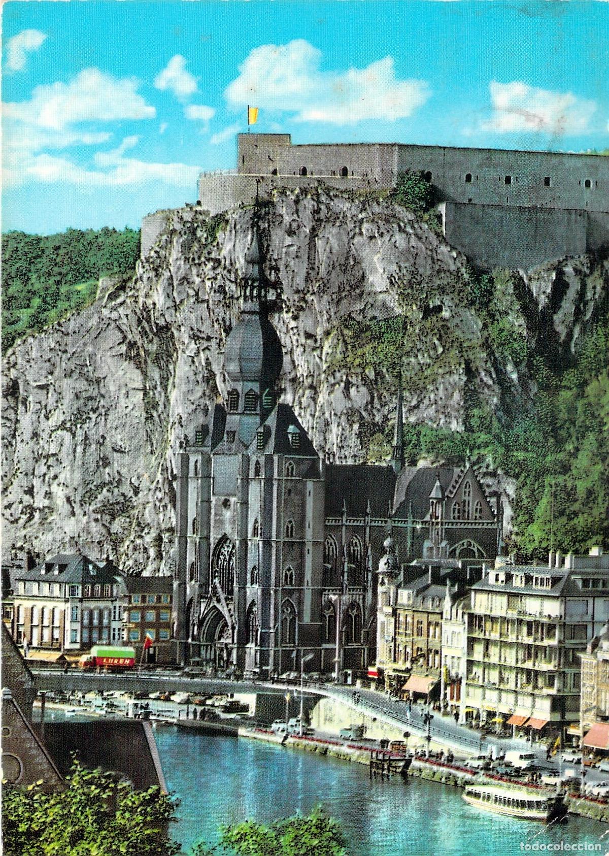 Postcards: Postal de Dinant &Eacute;glise Notre-Dame y Ciudadela B&eacute;lgica