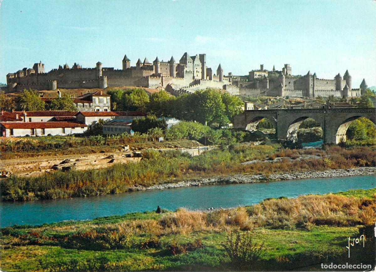 Postcards: Postal de Carcasona Vista General de la Cit&eacute; y el R&iacute;o Aude