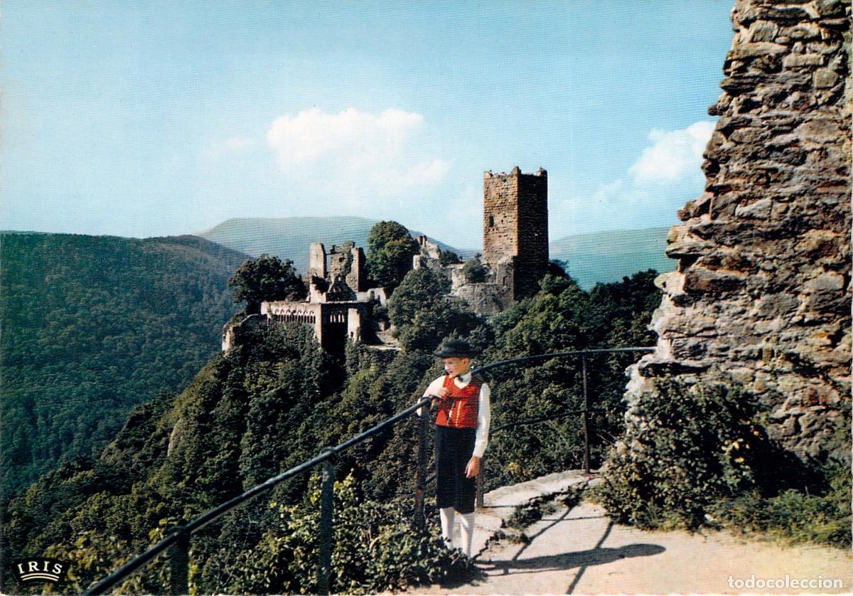 Postcards: Postal Castillo de Saint-Ulrich en Ribeauvill&eacute; Alsacia