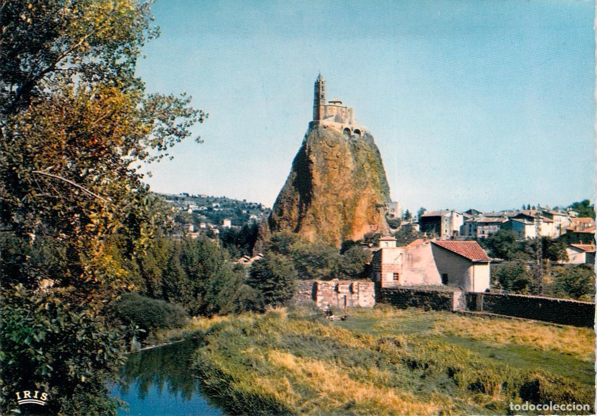 Postcards: Postal Le Puy Rocher Saint-Michel y R&iacute;o Borne Francia