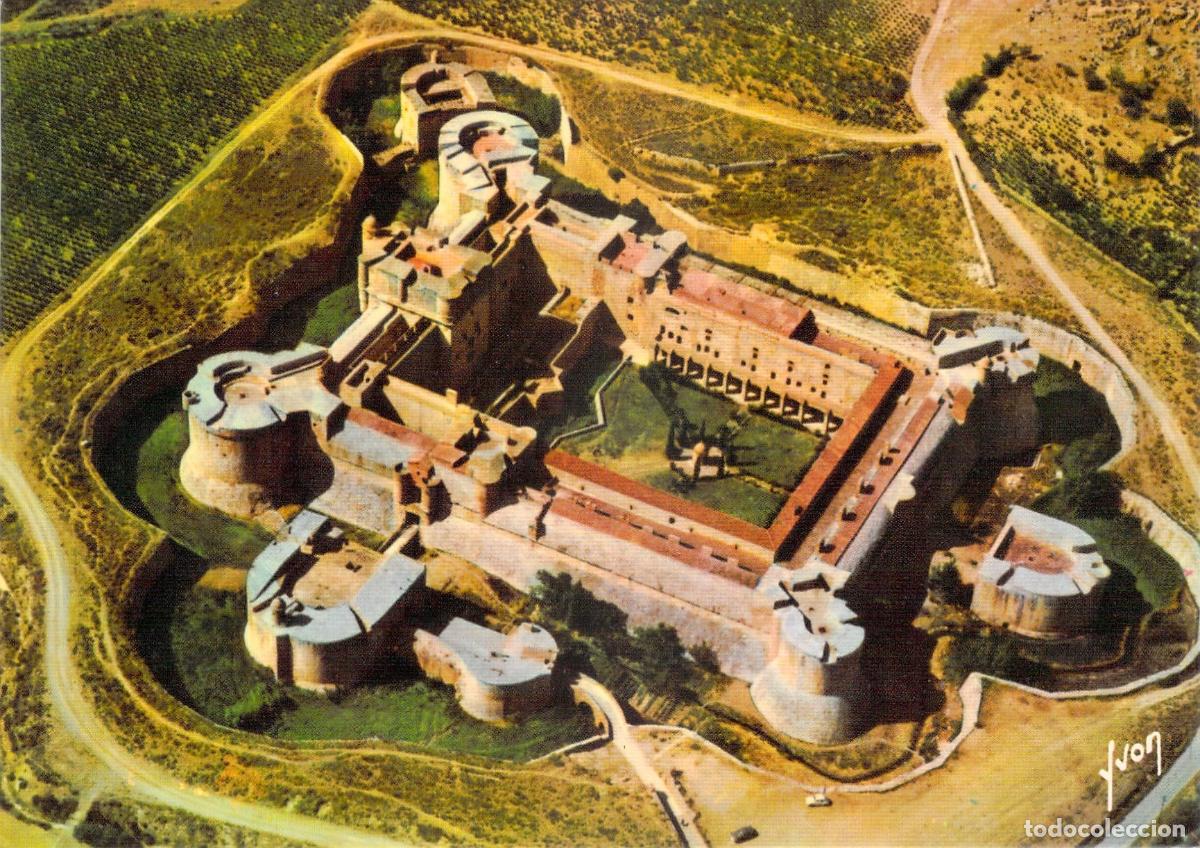 Postales: Postal Castillo de Salses Vista A&eacute;rea Francia