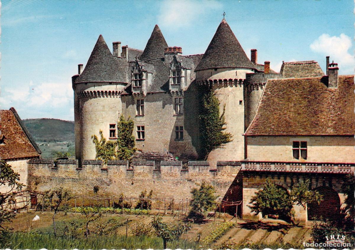 Postales: Postal del Castillo de F&eacute;nelon en Dordo&ntilde;a, Francia