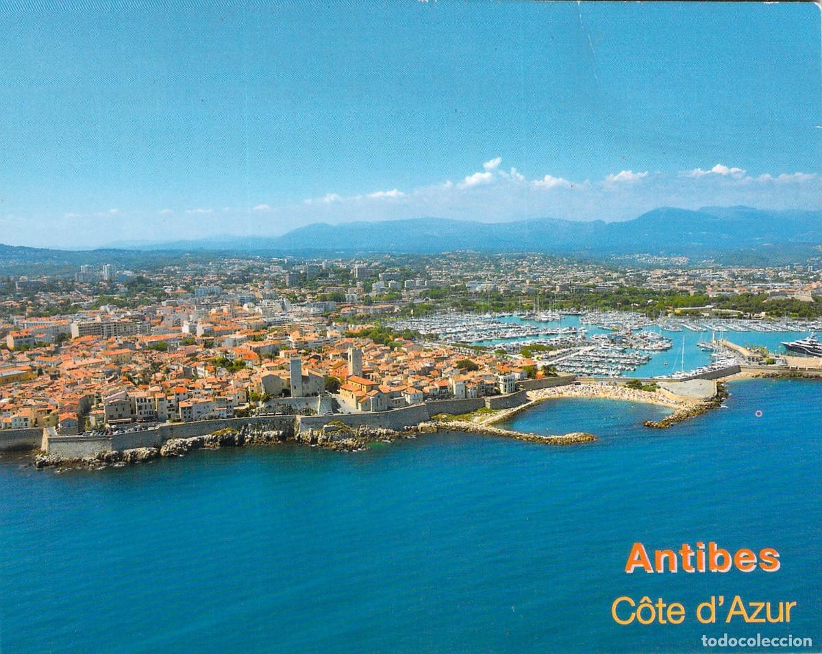 Postales: Postal de Antibes, Vista A&eacute;rea de la Costa Azul, Francia