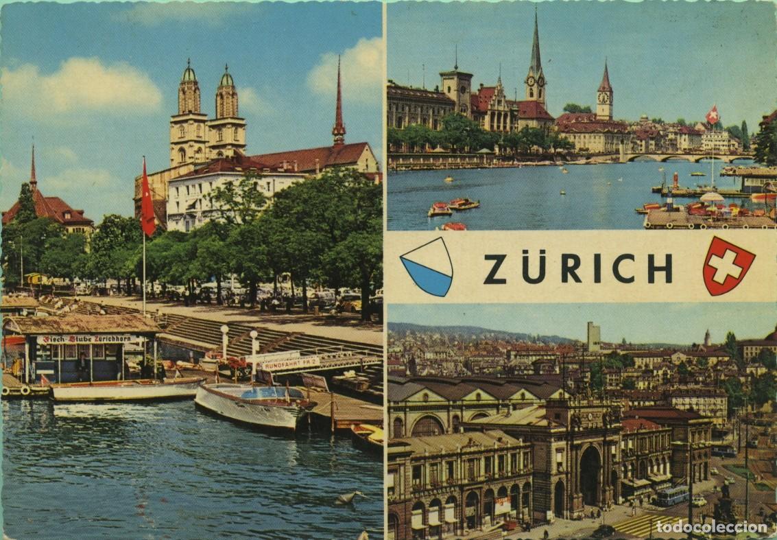 Postales: N&ordm; 946/22-Z&Uuml;RICH. Suiza. Diversos aspectos. Sin circular. ED. KRUGER