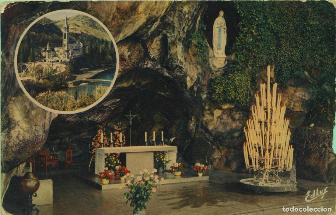 Postales: N&ordm; 45-LOURDES. Francia. La Gruta Milagrosa. Sin circular. ED. A. DOUCET