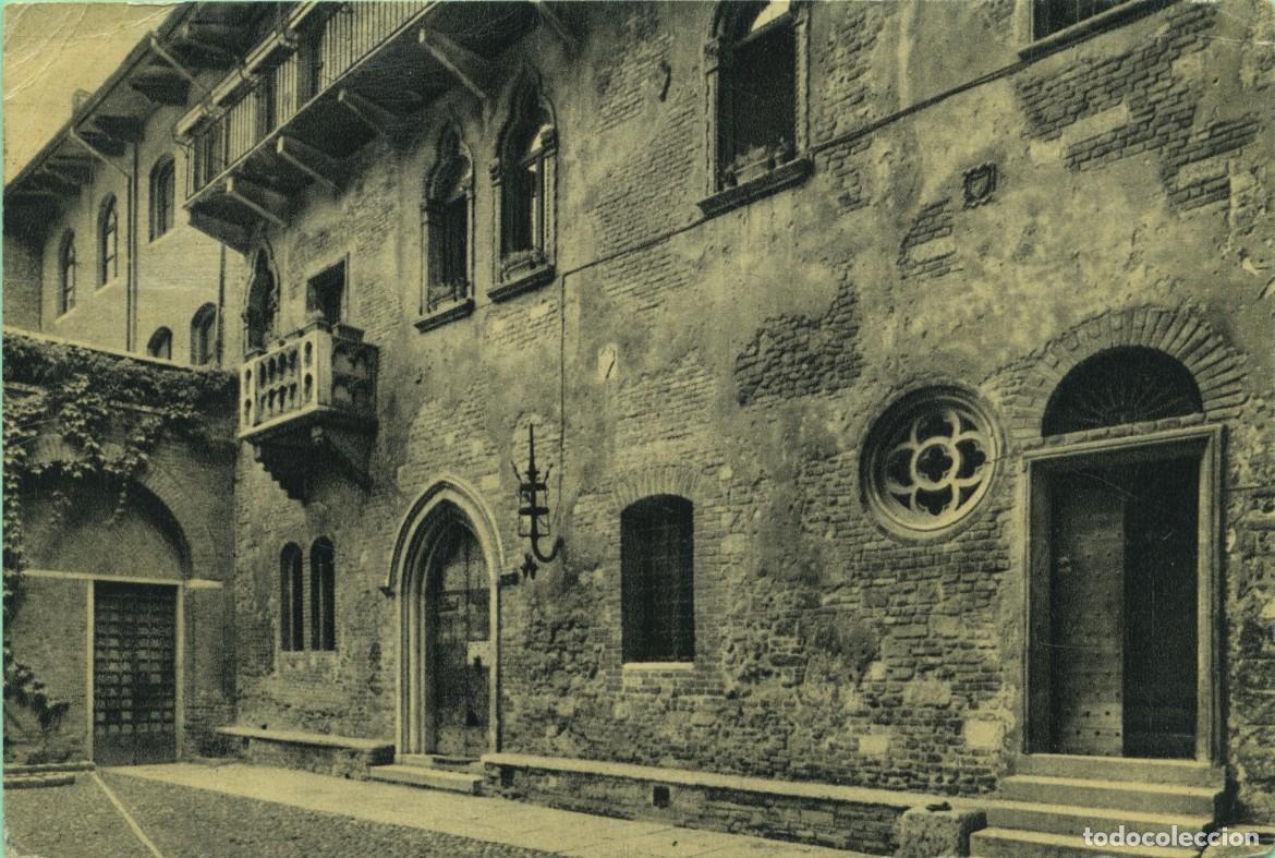 Postales: VERONA. Casa de Giulietta. Escrita en 1958. EDIZ. STANDA