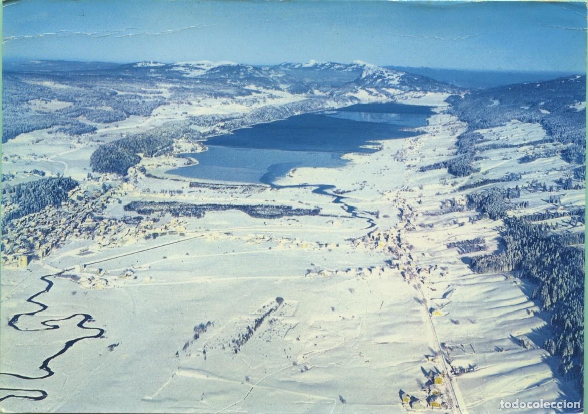 Postales: El sendero de oriente. Lago Joux y Dent de Vaulion. Suiza. ED. A. DERIAZ
