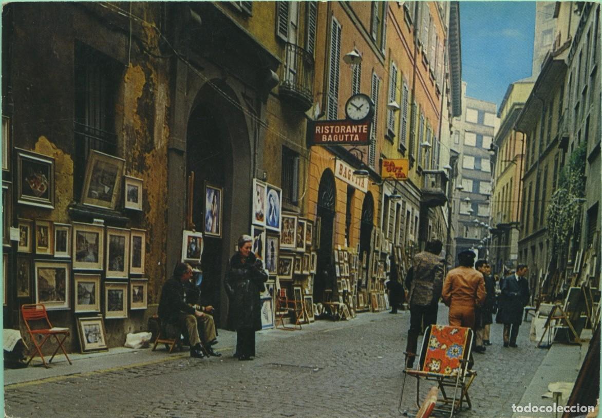 Postales: MIL&Aacute;N. Italia. Via Bagutta. Sin circular. ED. LUIGI
