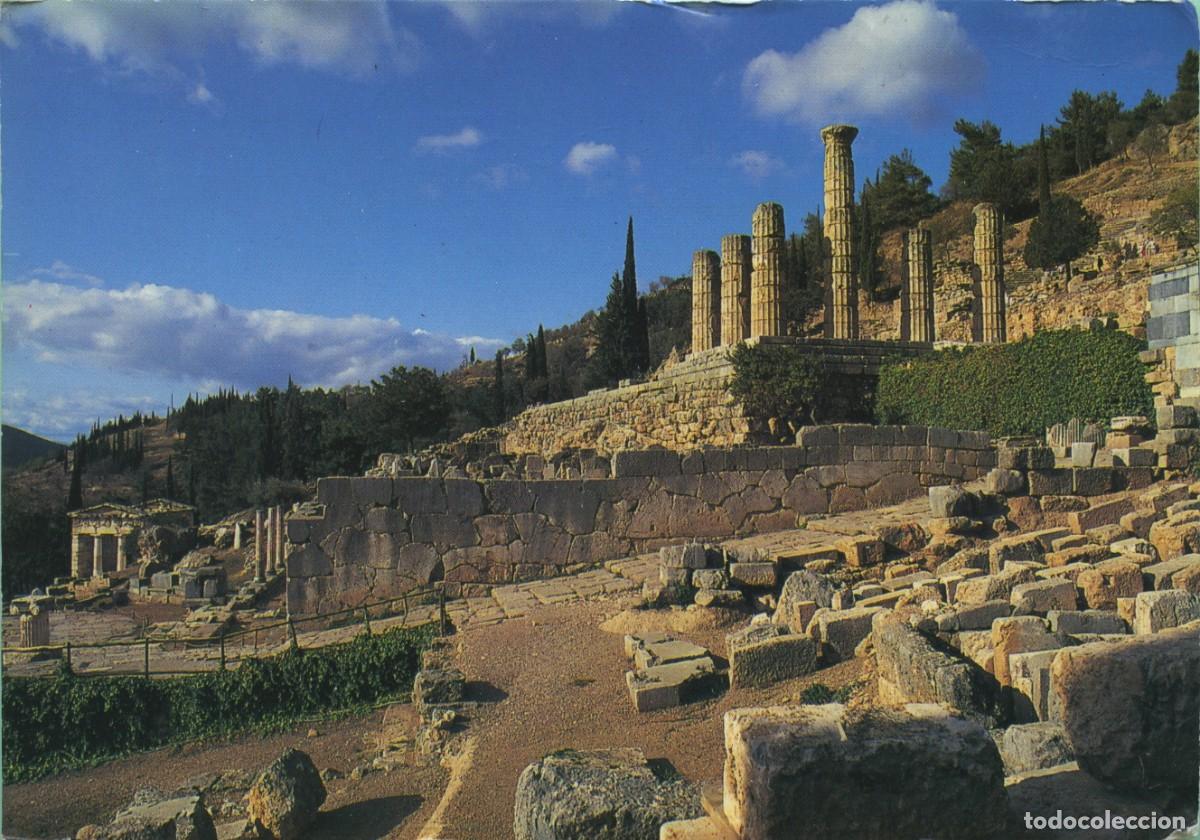Postales: DELFOS. Templo de Apolo. Grecia. Sin circular. ED. K. VOUTSAS