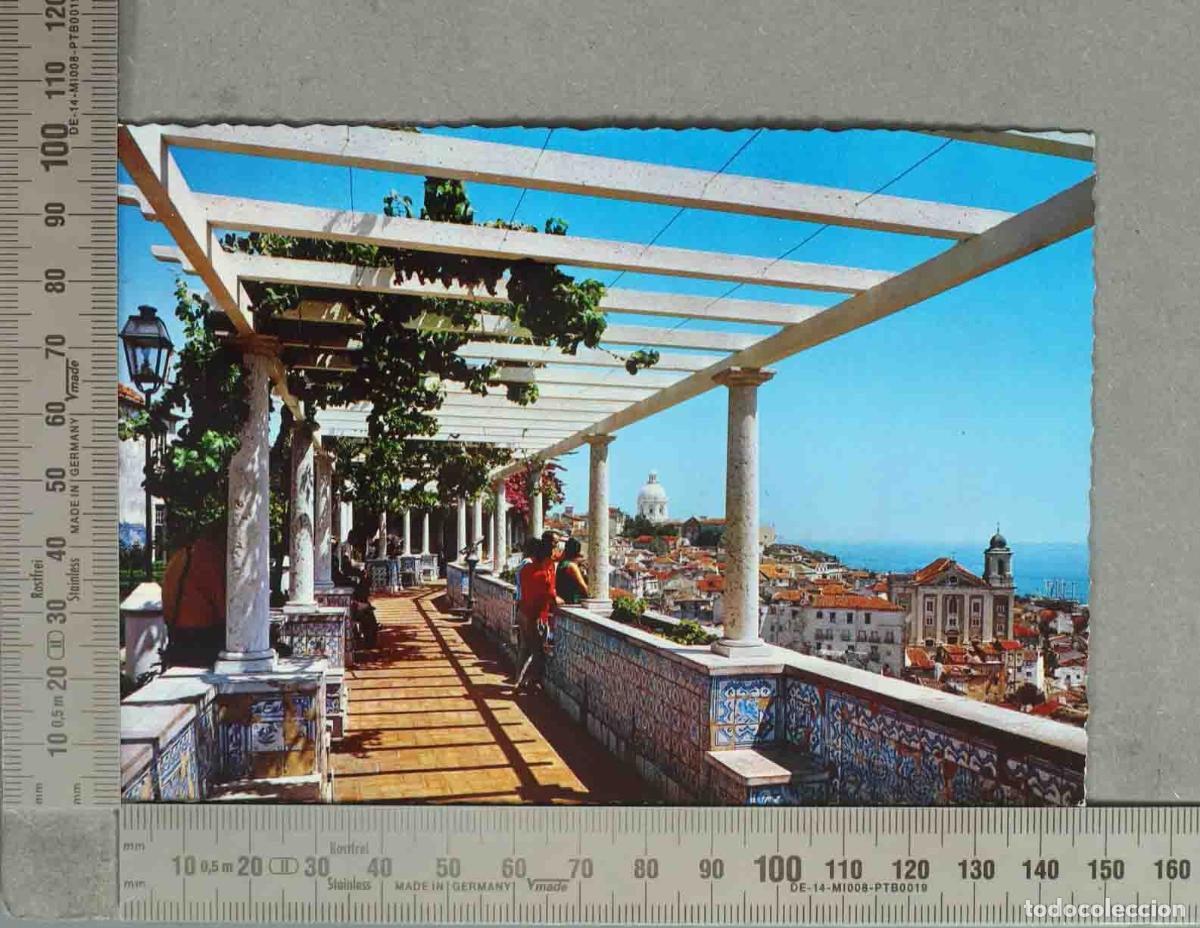 Postkarten: POSTAL. Lisboa - Miradouro de Santa Luzia
