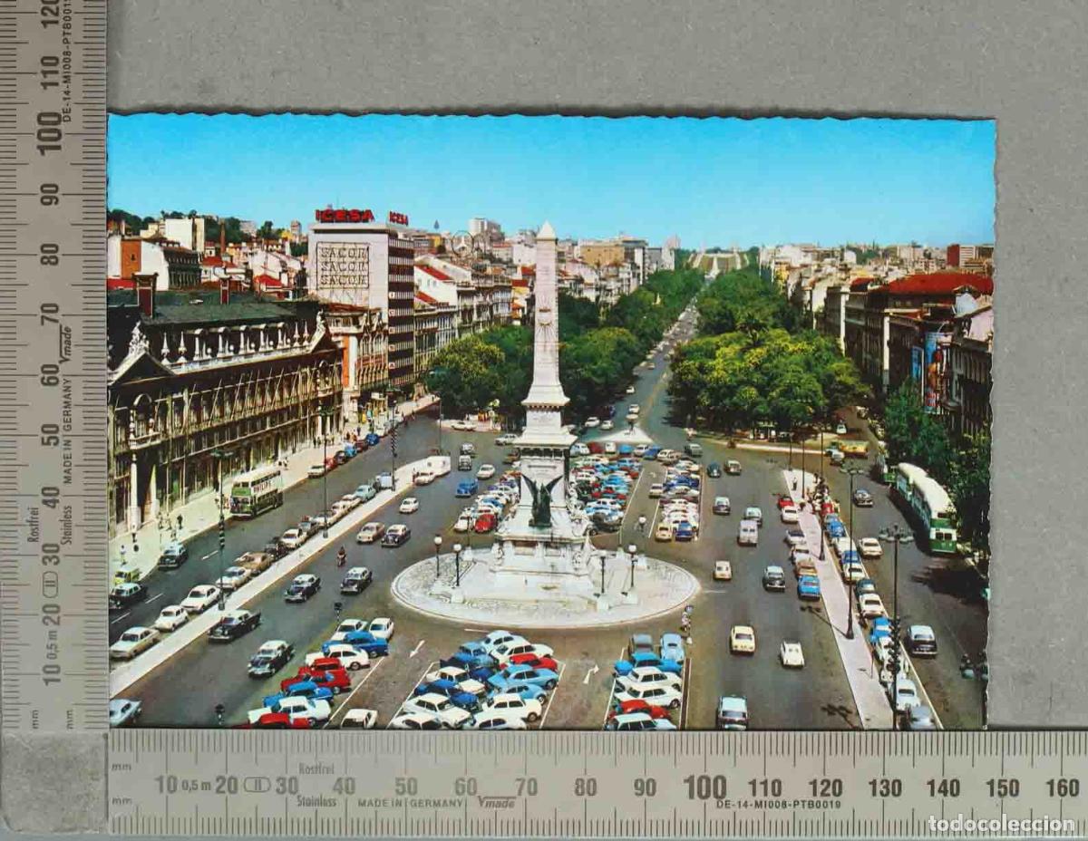 Postales: POSTAL. Lisboa - Pra&ccedil;a do Rossio - Vista a&eacute;rea