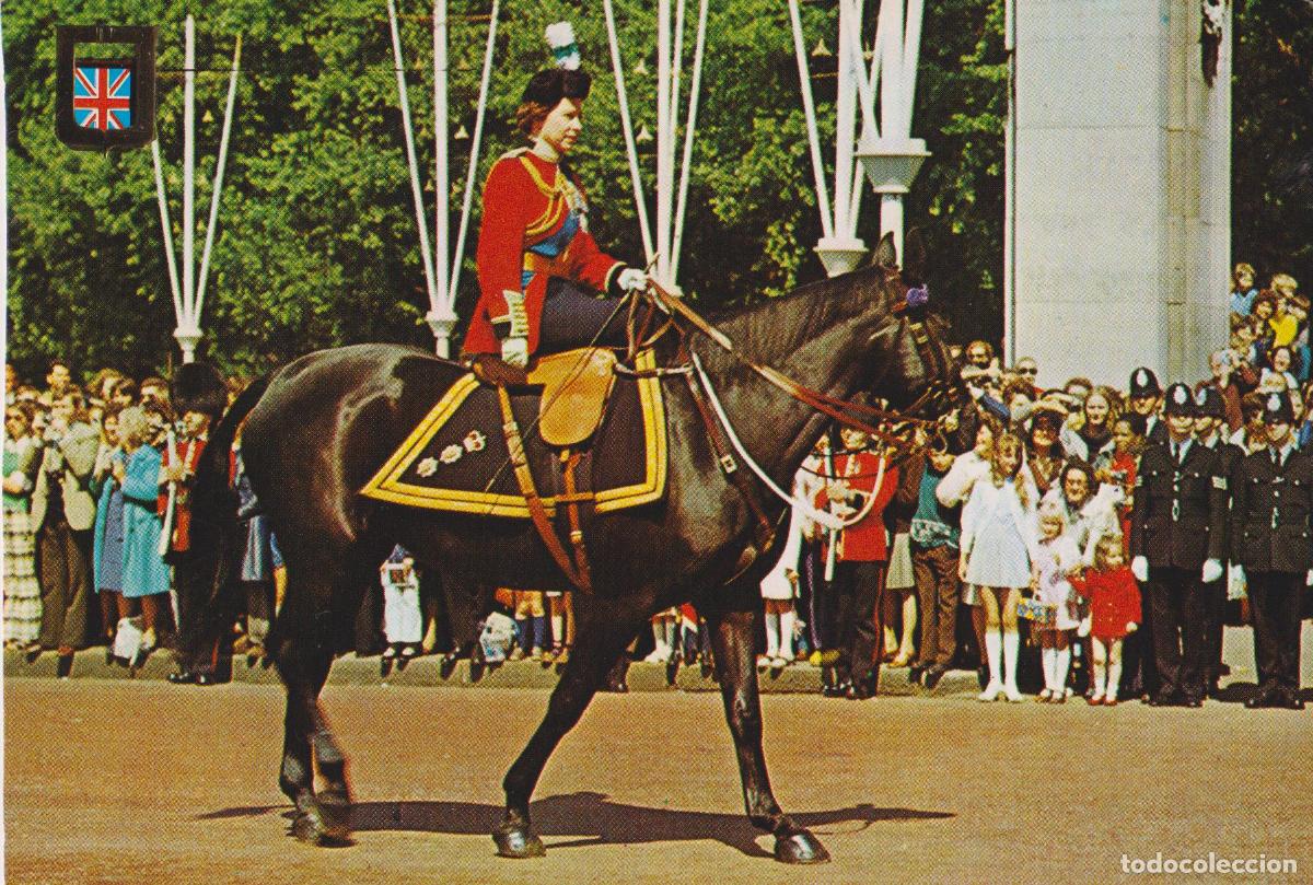 Postales: LONDRES, SU MAJESTAD LA REINA ELISABETH II &ndash; ESCUDO DE ORO &ndash; S/C