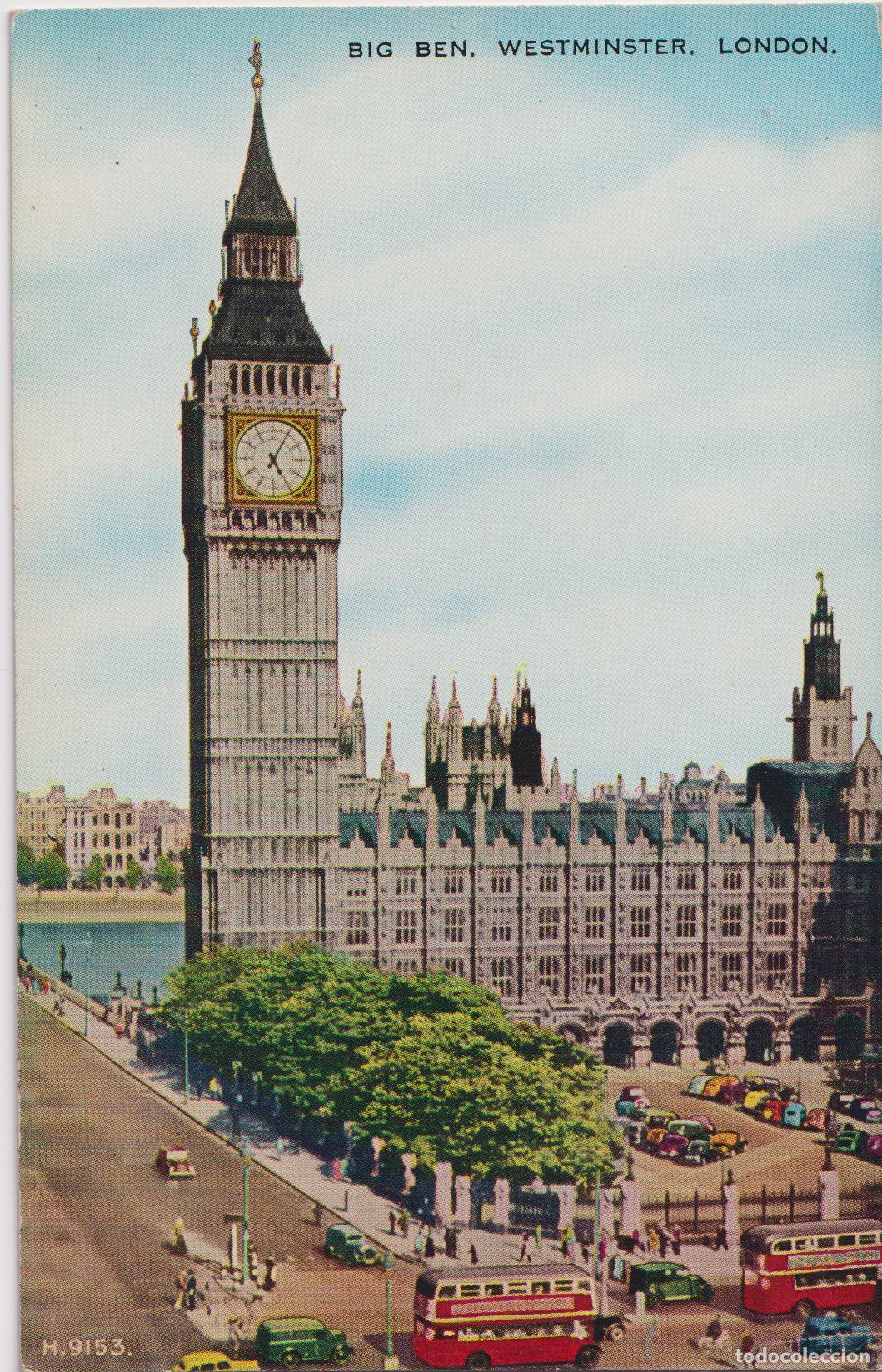 Postales: LONDRES, WESTMINSTER, BIG BEN, THE CLOCK TOWER &ndash; VALESQUE &ndash; S/C