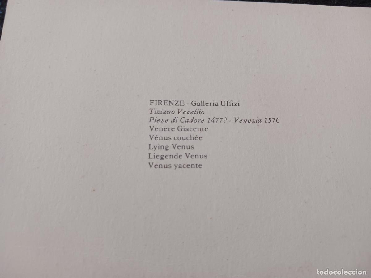 Postales: firenze, venus yacente - Foto 2