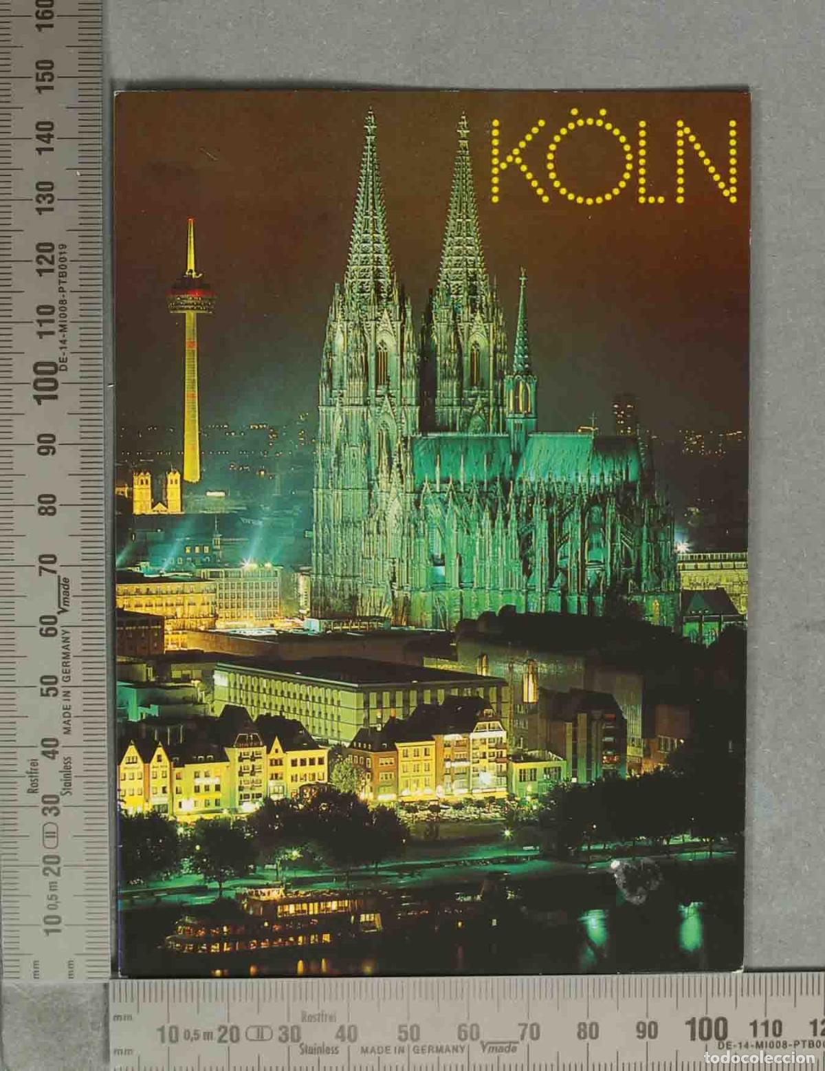 Postales: POSTAL. K&ouml;ln bei Nacht - Dom und Rheinbeleuchtung