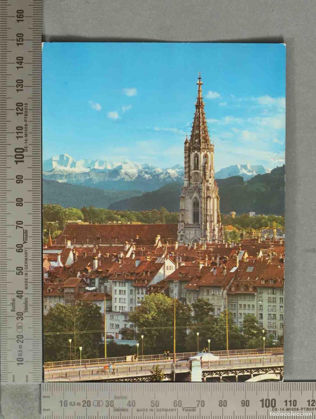 Postales: POSTAL. Berna - Catedral y Alpes berneses