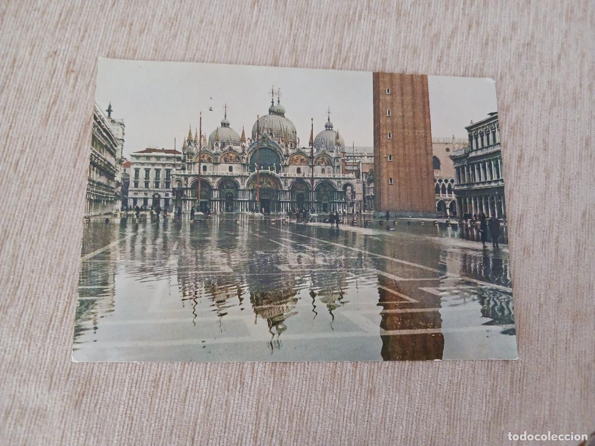 Postales: 189 g, venezia, piazza s. marco con acqua alta, 21 x 15 cm.