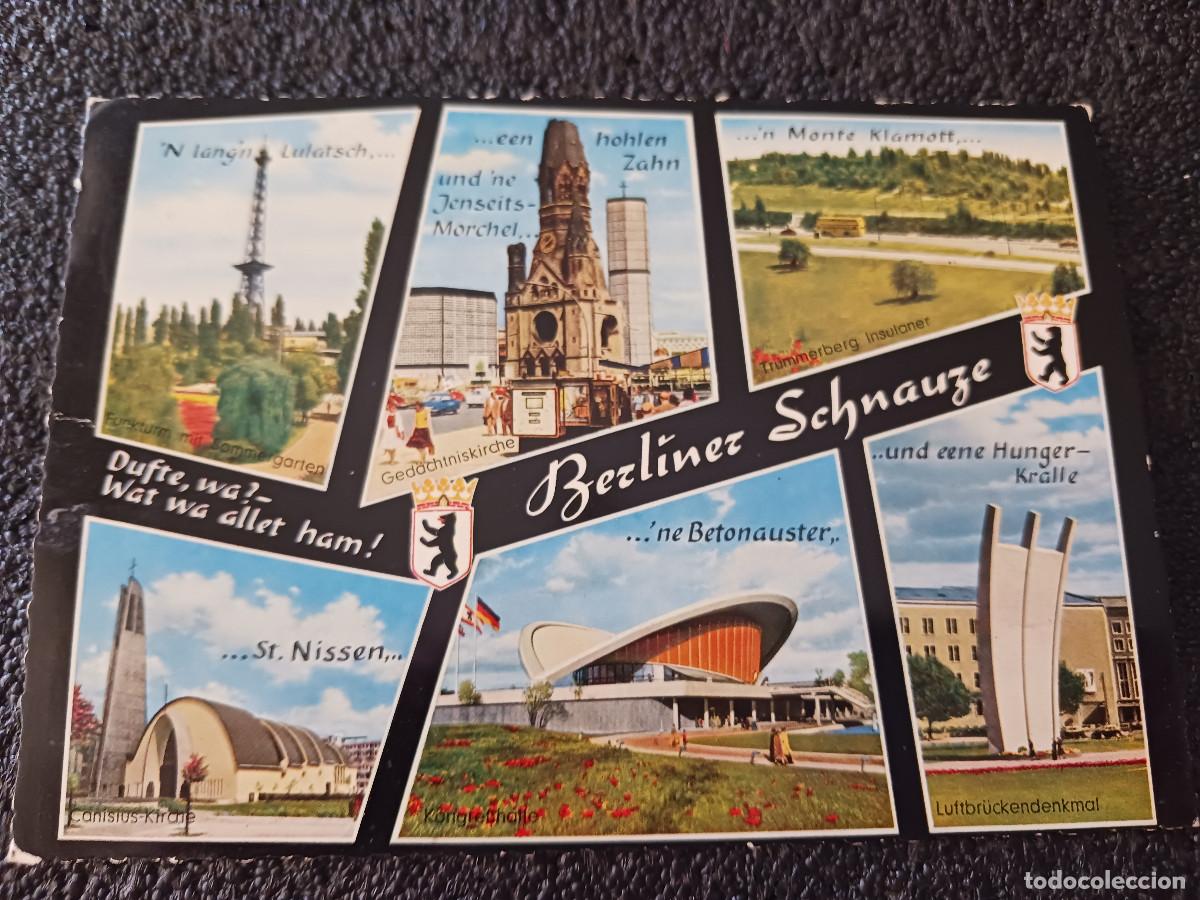 Postales: berlin , diferentes vistas, circulada 1962