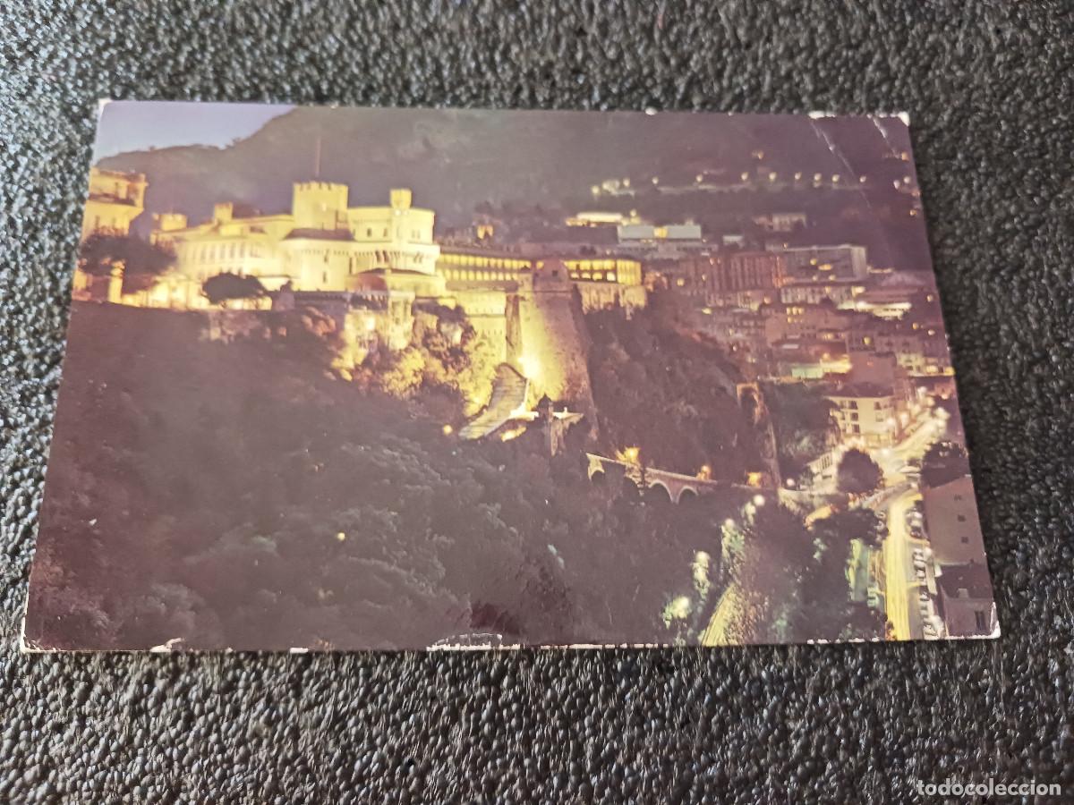 Postales: principaute de monaco, le palais princier la nuit, circulada