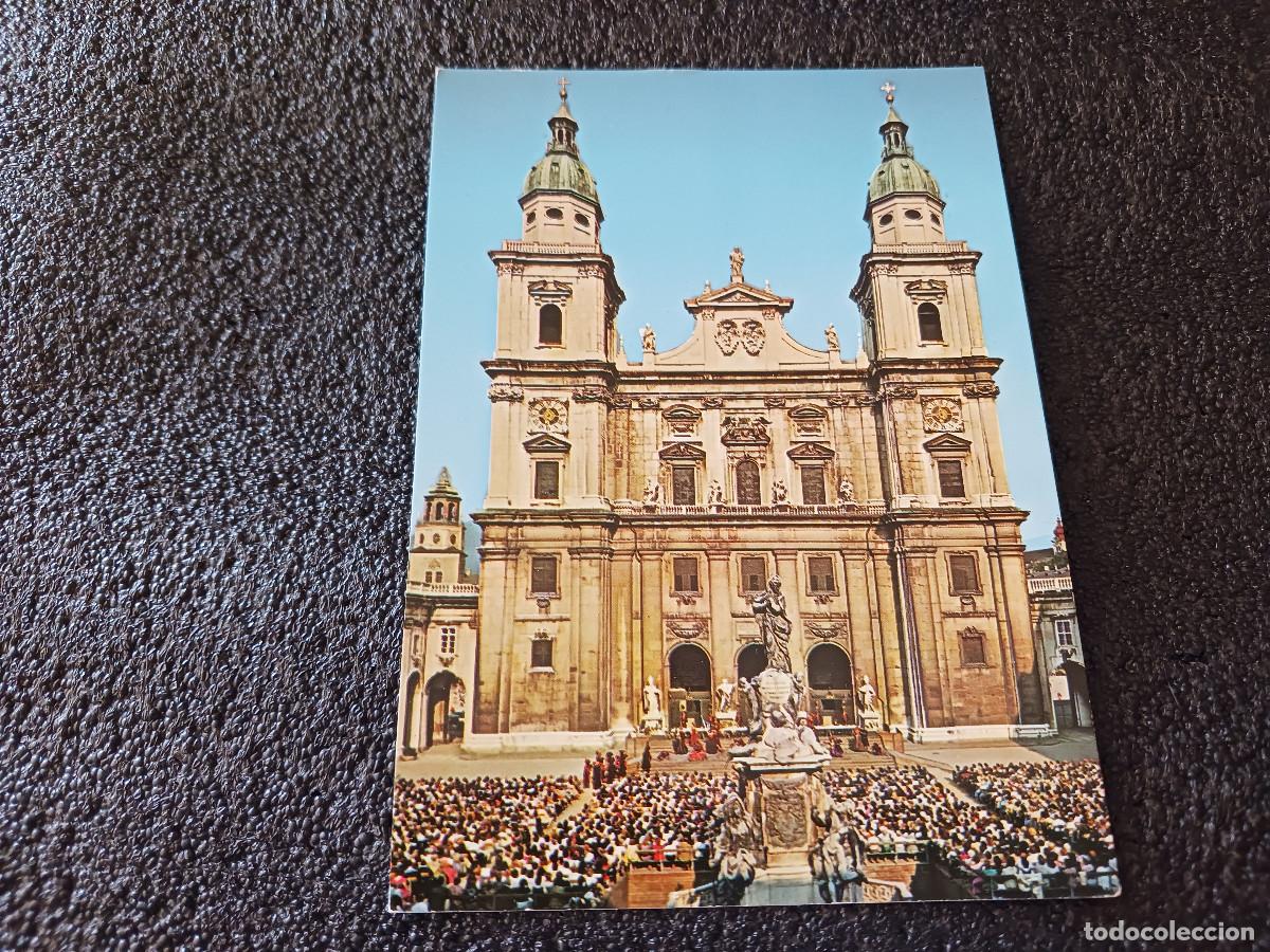Postales: salzburgo, catedral en la plaza de la catedral, festival