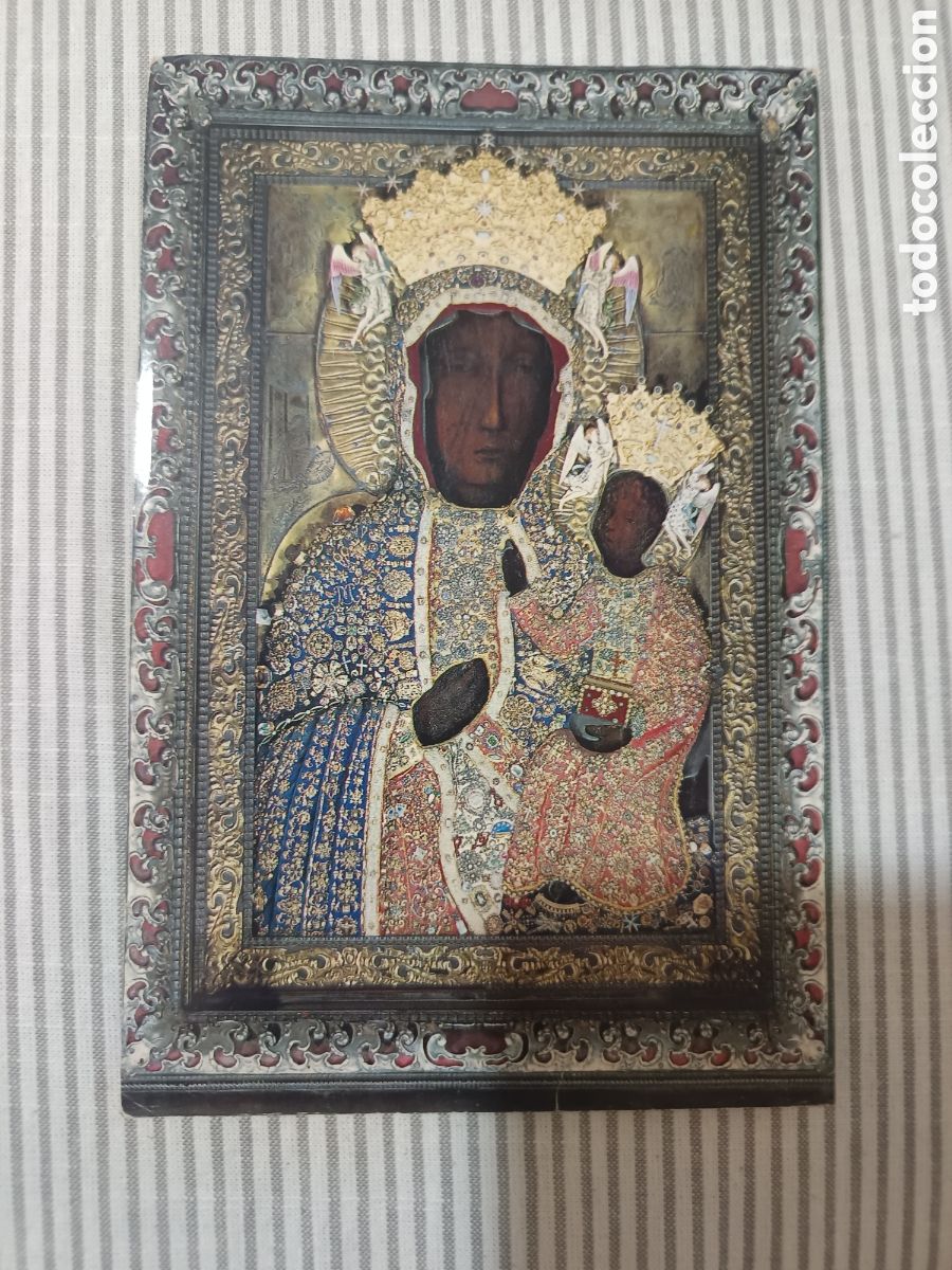 Postales: Postal Virgen Mar&iacute;a con ni&ntilde;o Jes&uacute;s, estilo europeo
