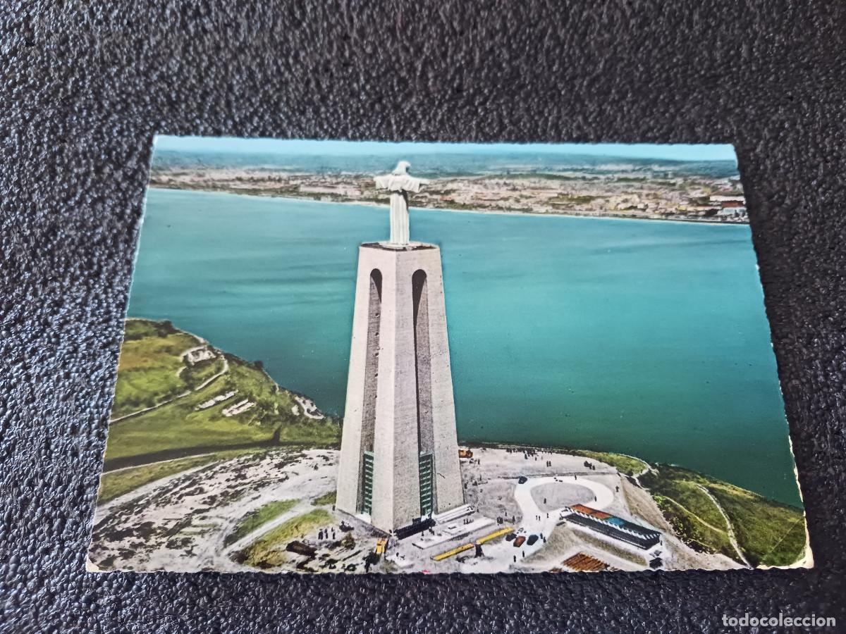 Postales: almada, monumento a cristo, circulada 1966