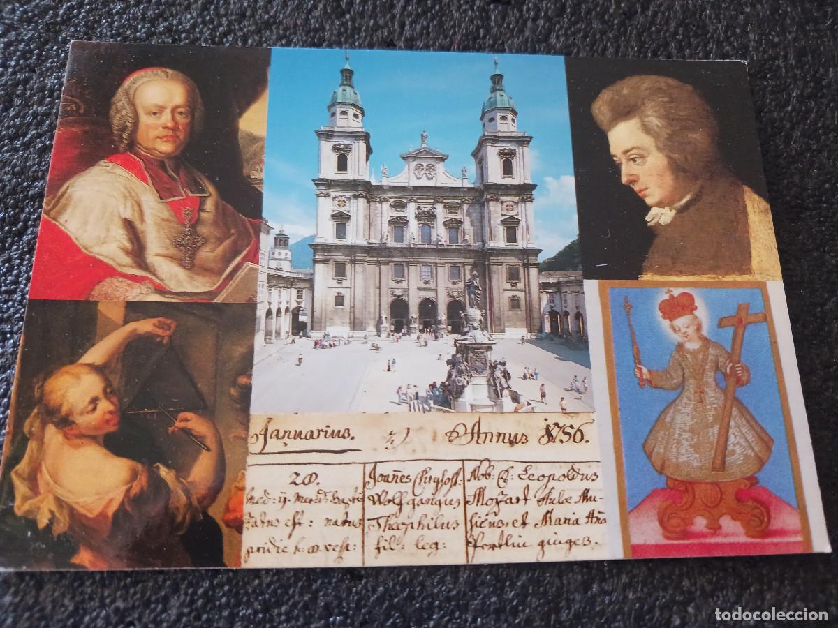 Postales: W.A. Mozart, museo de salzburgo