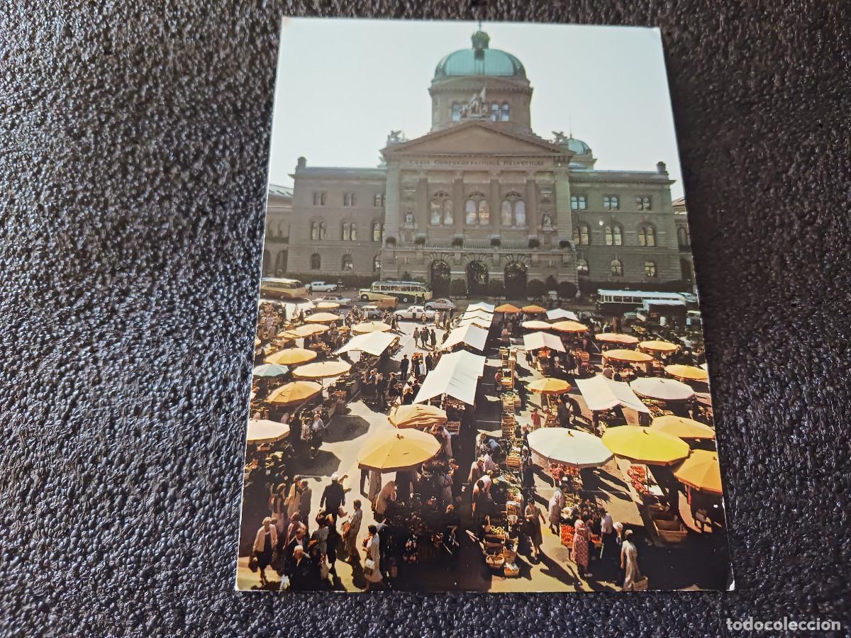 Postales: berna, palacio parlamento, escrito 1974