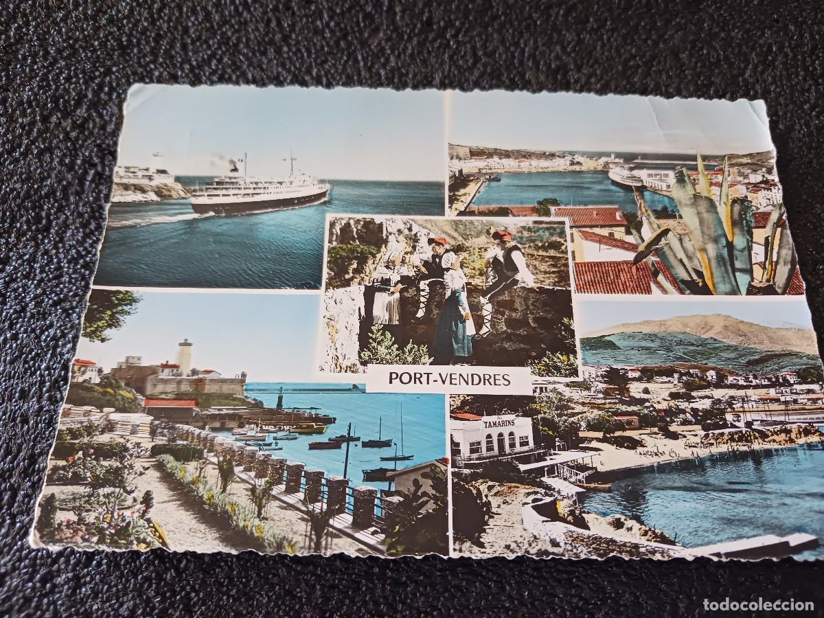 Postales: port vendres, varias vistas, circulada 1958
