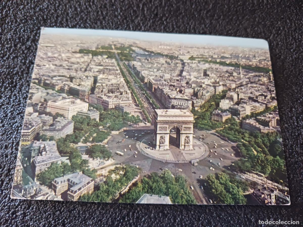 Postales: paris vue aerienne, sello de hotel lafayette, circulada 1973