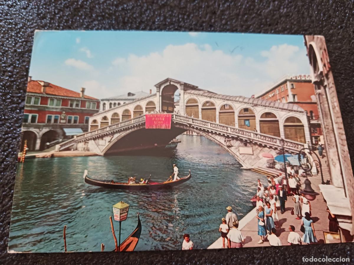 Postales: venezia, ponte di rialto, circulada 1974