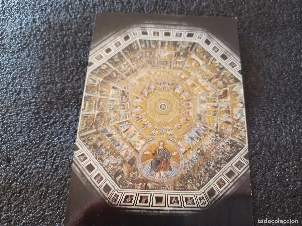 Postales: firenze, battistero di s. giovanni, interior de la cupula