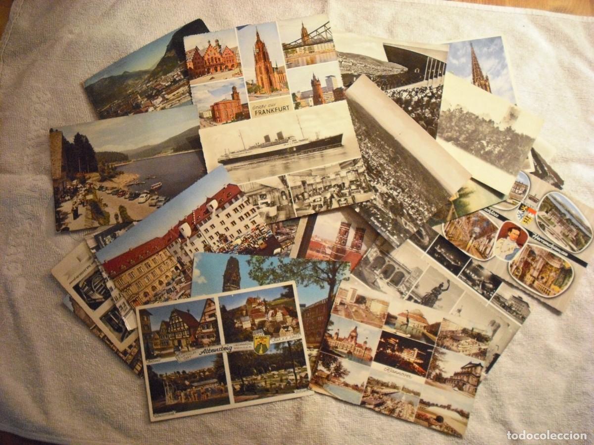 Postales: LOTE DE 36 POSTALES DE DIFERENTES LUGARES DE ALEMANIA , EN COLOR Y BLANCO Y NEGRO