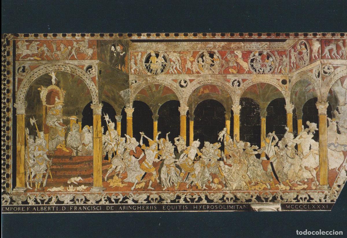 Postales: ITALIA, SIENA, CATEDRAL, PAVIMENTO, MASACRE DE INOCENTES &ndash; EDIZ.FIORENTINI &ndash; S/C