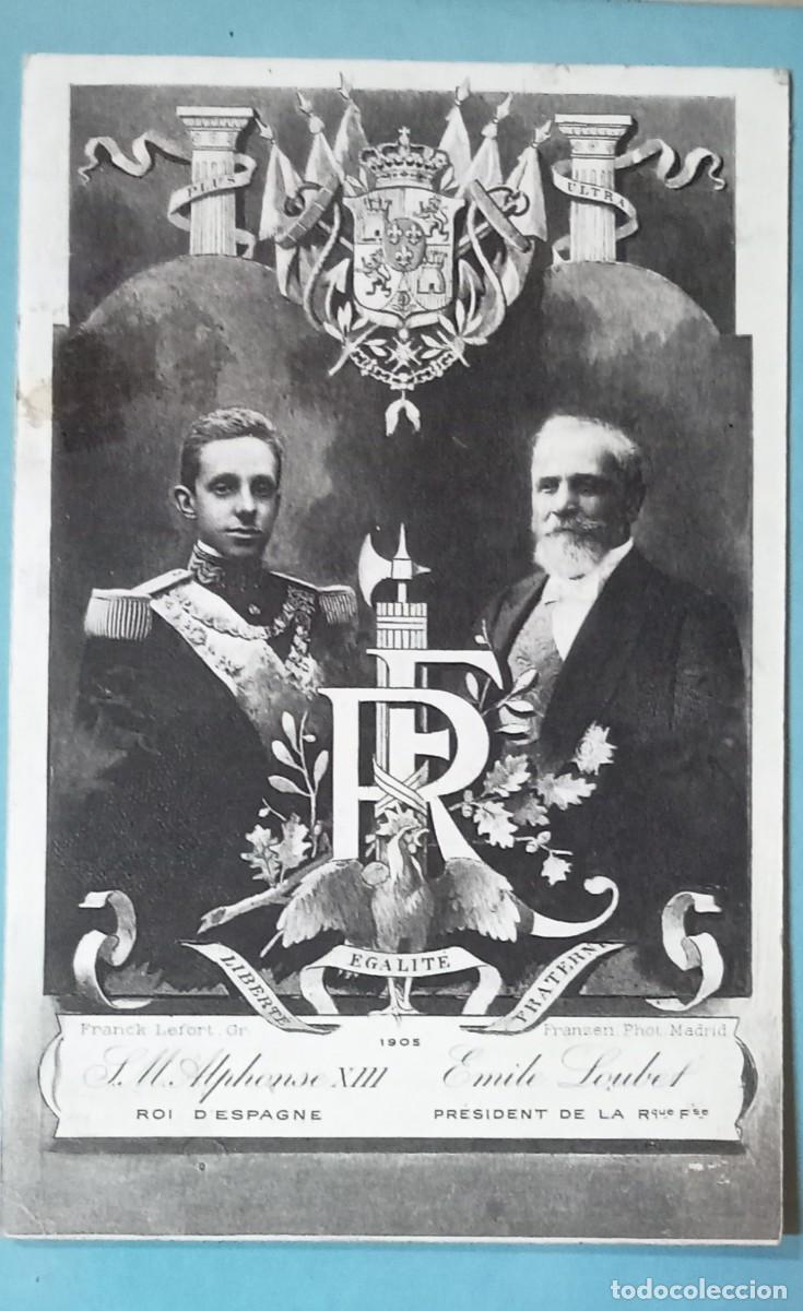 Postales: Postal del rey Alfonso XIII , tem&aacute;tica monarqu&iacute;a