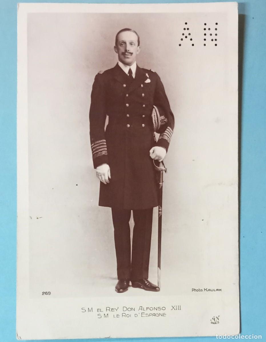 Postales: Postal del rey Alfonso XIII , tem&aacute;tica monarqu&iacute;a