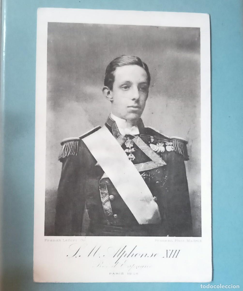 Postales: Postal del rey Alfonso XIII , tem&aacute;tica monarqu&iacute;a , a&ntilde;o 1905