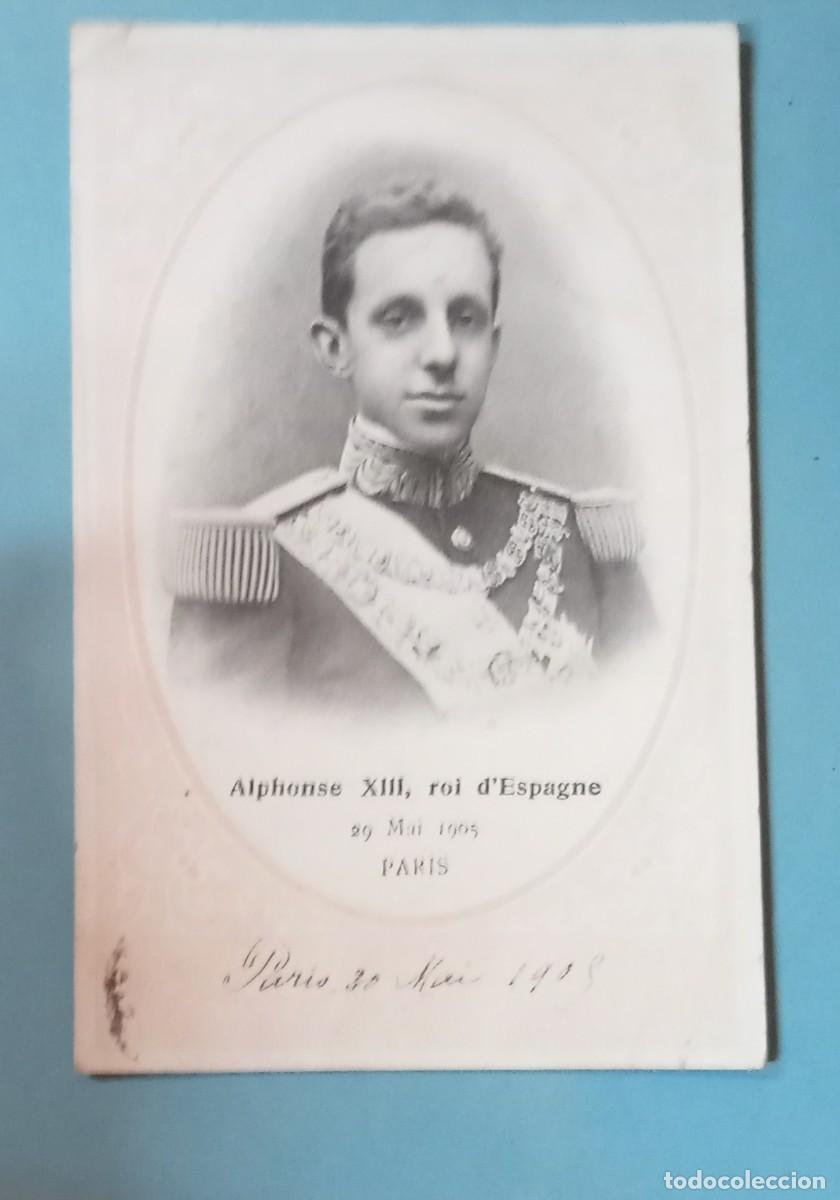 Postales: Postal del rey Alfonso XIII , tem&aacute;tica monarqu&iacute;a , a&ntilde;o 1905