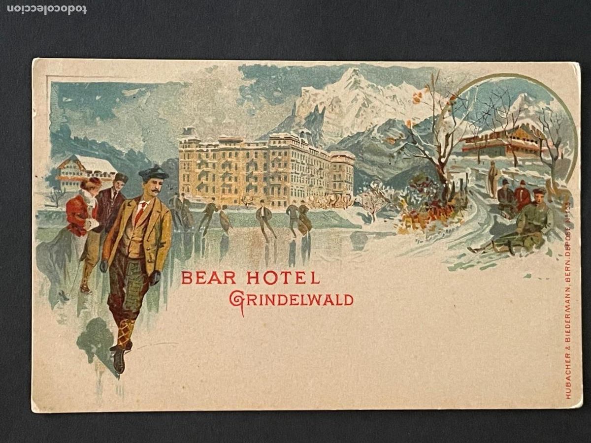 Postcards: POSTAL BEAR HOTEL - GRINDELWALD (SUIZA)